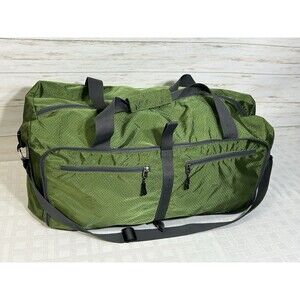 Gonex 150L Large Foldable Travel Duffle Bag w/ Shoes Compartment Packable Green
